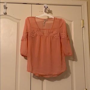Womens XS peach shirt